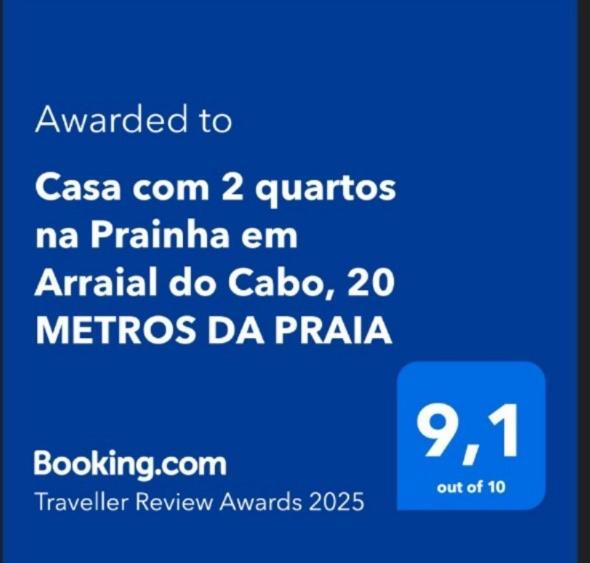 Casa Com 2 Quartos Na Prainha Em Arraial Do Cabo, 20 Metros Da Praia Exterior foto